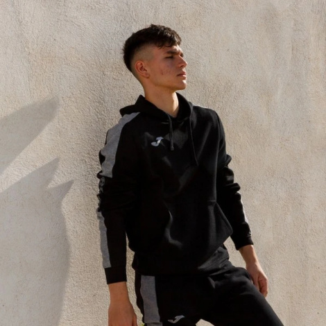 Толстовка Joma STREET чорно-сіра 102238.111