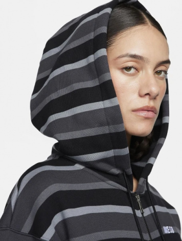 Толстовка Nike SB FULL-ZIP FLEECE SKATE HOODIE чорно-сіра FN2512-065