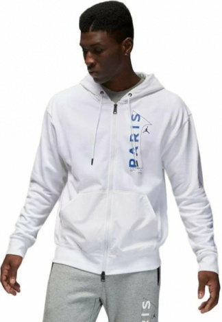 Толстовка Nike JORDAN MJ PSG FLC FZ біла DN6150-100