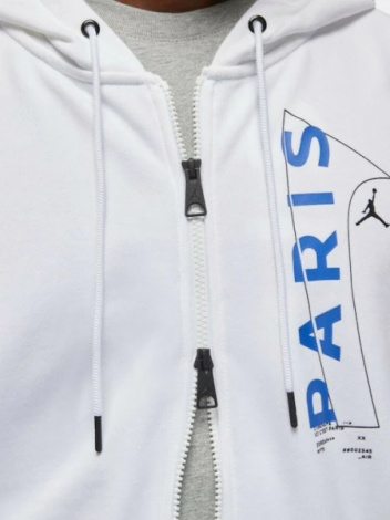 Толстовка Nike JORDAN MJ PSG FLC FZ біла DN6150-100