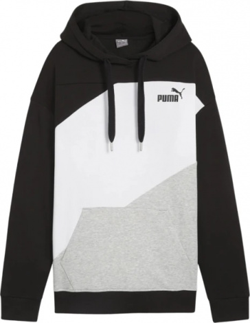 Худі жіноче Puma POWER HOODIE TR чорно-біло-сіре 67789301