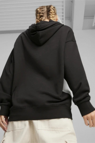 Худі жіноче Puma POWER HOODIE TR чорно-біло-сіре 67789301