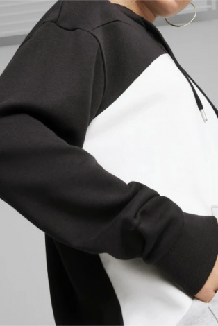 Худі жіноче Puma POWER HOODIE TR чорно-біло-сіре 67789301