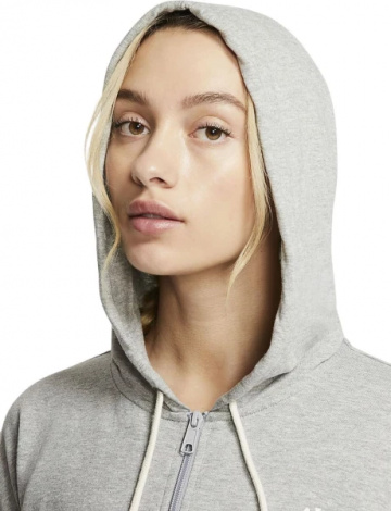 Толстовка жіноча Nike W NSW GYM VNTG HOODIE FZ сіра CJ1694-063