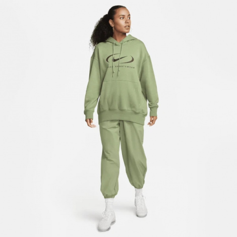 Худі жіноча Nike NS FLC OS PO HD SWSH оливкова FN7698-386