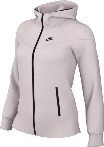Толстовка жіноча Nike W TCH FLC WR FZ HDY світло-фіолетова FB8338-019
