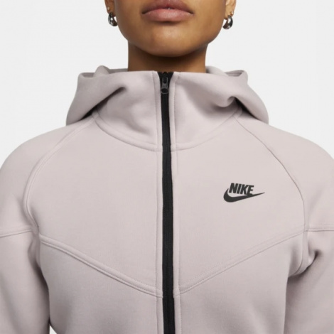 Толстовка жіноча Nike W TCH FLC WR FZ HDY світло-фіолетова FB8338-019