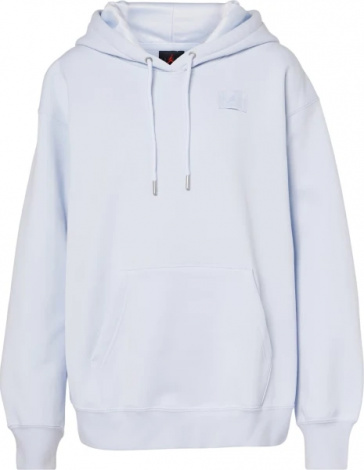 Худі жіноче Nike JORDAN FLIGHT FLEECE SATIN-LINED PULLOVER HOODIE світло-сіре FV7050-085