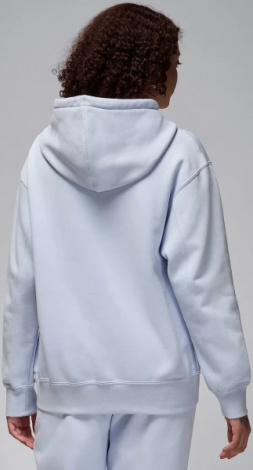 Худі жіноче Nike JORDAN FLIGHT FLEECE SATIN-LINED PULLOVER HOODIE світло-сіре FV7050-085