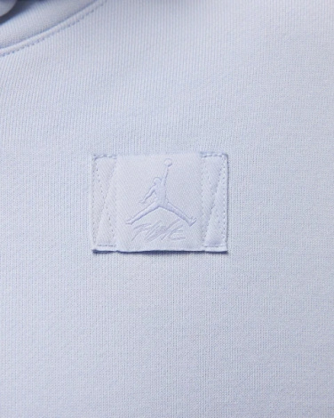 Худі жіноче Nike JORDAN FLIGHT FLEECE SATIN-LINED PULLOVER HOODIE світло-сіре FV7050-085
