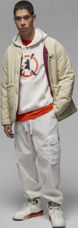 Худой Air Jordan Air Flt Mvp Gfx Flc Po White Fb7050-030 L