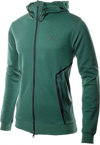 Толстовка Nike Jordan MJ DF AIR STMT FLC FZ HOODIE зелена DA9854-333