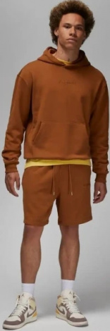 Худи Air Jordan Wordmark Fleece Hoodie Brown Fj1966-281 L