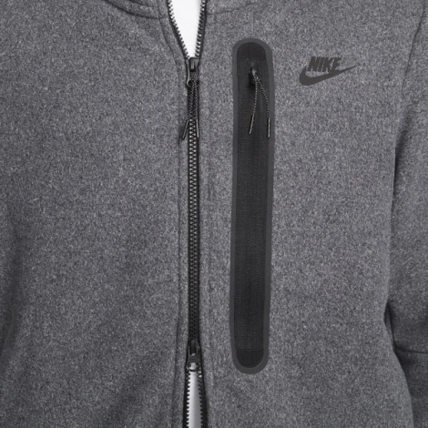 Толстовка Nike M TCH FLC FZ WINTER HD сіра DQ4801-010