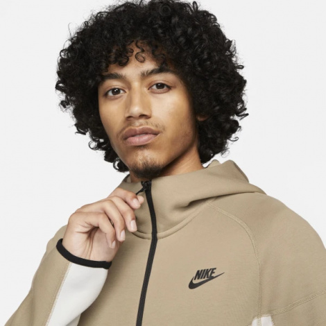 Толстовка Nike M NK TCH FLC FZ WR HOODIE біло-бежева FB7921-121