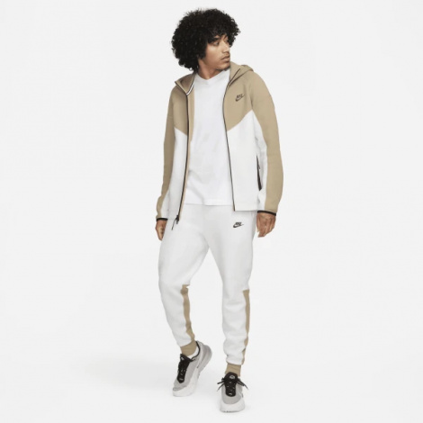 Толстовка Nike M NK TCH FLC FZ WR HOODIE біло-бежева FB7921-121