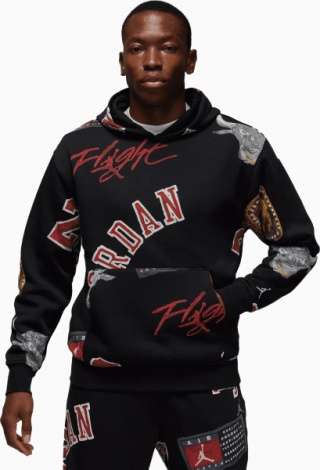 Худі Nike MJ ESS AOP FLC PO чорне FN4545-010
