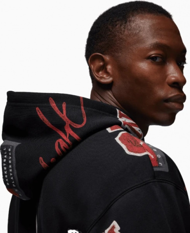 Худі Nike MJ ESS AOP FLC PO чорне FN4545-010
