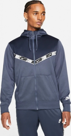 Толстовка Nike SPORTSWEAR MEN'S FULL-ZIP HOODIE темно-синя DM4672-437