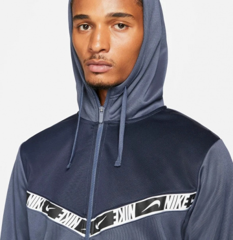 Толстовка Nike SPORTSWEAR MEN'S FULL-ZIP HOODIE темно-синя DM4672-437