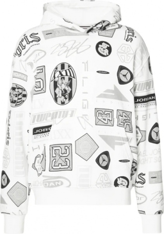Худі Nike JORDAN ESSENTIALS PRINTED FLEECE біле HM7254-133