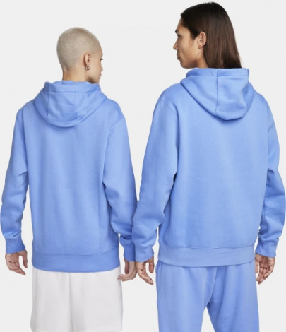Толстовка Nike CLUB HOODIE PO BB блакитна BV2654-450