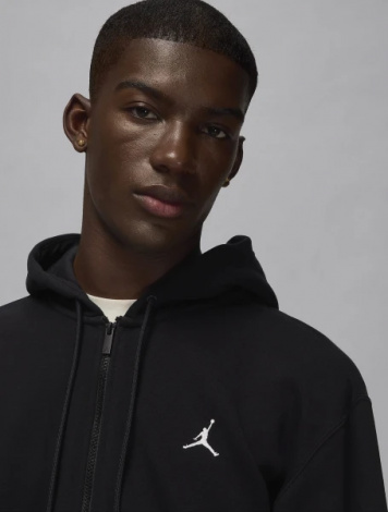 Толстовка Nike JORDAN BROOKLYN FLEECE FULL-ZIP HOODIE чорна FV7289-010