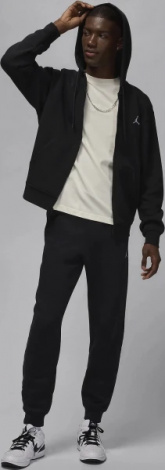 Толстовка Nike JORDAN BROOKLYN FLEECE FULL-ZIP HOODIE чорна FV7289-010