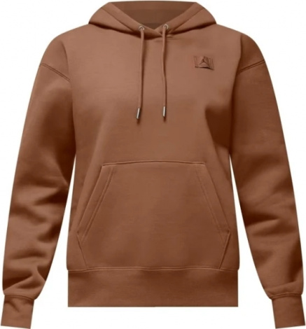 Худі жіноче Nike JORDAN FLIGHT FLEECE SATIN-LINED PULLOVER HOODIE коричневе FV7050-223