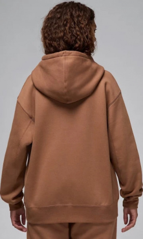Худі жіноче Nike JORDAN FLIGHT FLEECE SATIN-LINED PULLOVER HOODIE коричневе FV7050-223