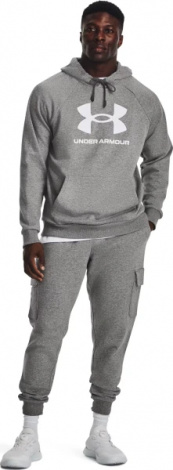 Худи Under Armour RIVAL FLEECE серое 1379758-025