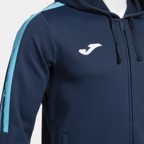 Олимпийка Joma Olimpiada Zip-Up Hoodie Navy Fluor Turquoise