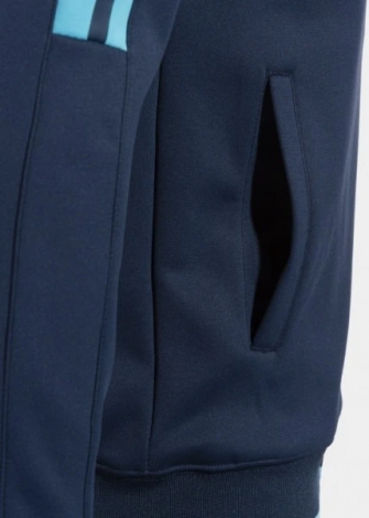 Олимпийка Joma Olimpiada Zip-Up Hoodie Navy Fluor Turquoise