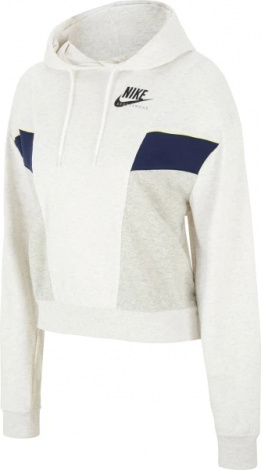 Худі жіноче Nike W NSW HERITAGE HOODIE FLC світло-сіро-темно-синє CZ8604-051