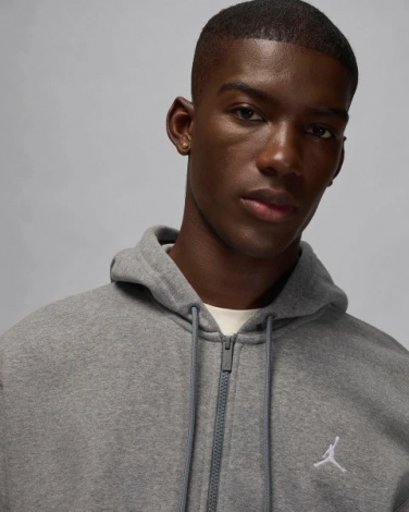 Толстовка Nike JORDAN BROOKLYN FLEECE FULL-ZIP HOODIE сіра FV7289-091