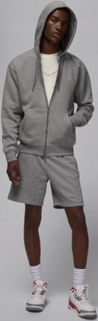 Толстовка Nike JORDAN BROOKLYN FLEECE FULL-ZIP HOODIE сіра FV7289-091