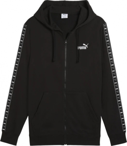 Толстовка Ess Tape Full-Zip Hoodie 68467801 Puma L Черный