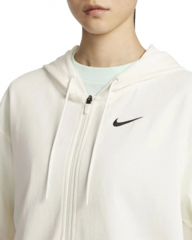 Толстовка жіноча Nike W NSW JRSY OS FZ HOODIE біла DM6415-133