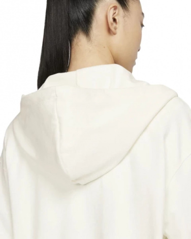 Толстовка жіноча Nike W NSW JRSY OS FZ HOODIE біла DM6415-133