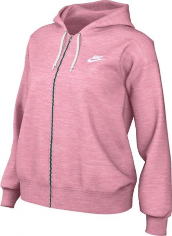 Толстовка жіноча Nike W NSW GYM VNTG EASY FZ HOODIE рожева DM6386-690