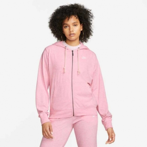Толстовка жіноча Nike W NSW GYM VNTG EASY FZ HOODIE рожева DM6386-690