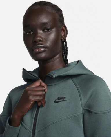 Толстовка жіноча Nike NS TCH FLC WR FZ HD зелена FB8338-328