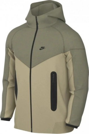 Толстовка Nike M NK TCH FLC FZ WR HOODIE оливкова FB7921-276