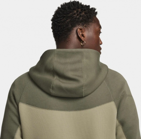 Толстовка Nike M NK TCH FLC FZ WR HOODIE оливкова FB7921-276