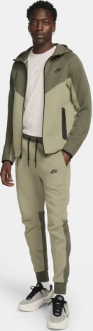 Толстовка Nike M NK TCH FLC FZ WR HOODIE оливкова FB7921-276