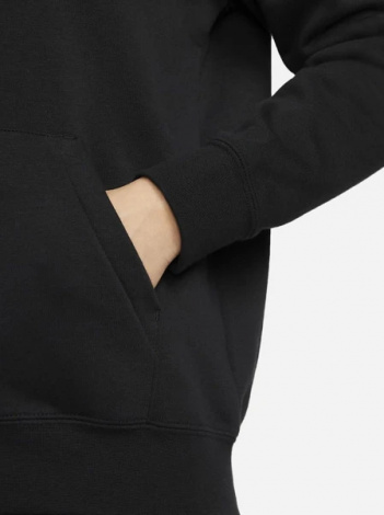 Толстовка жіноча Nike CLUB FLC FZ HOODIE STD чорна DQ5471-010