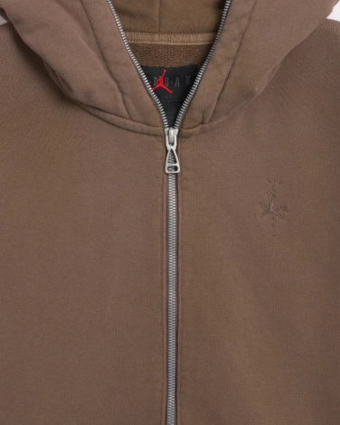 Толстовка Nike AIR JORDAN X TRAVIS SCOTT FULL-ZIP HOODIE 'PALOMINO' коричнева DZ5500-275