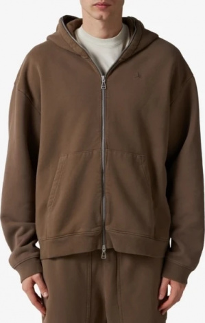 Толстовка Nike AIR JORDAN X TRAVIS SCOTT FULL-ZIP HOODIE 'PALOMINO' коричнева DZ5500-275