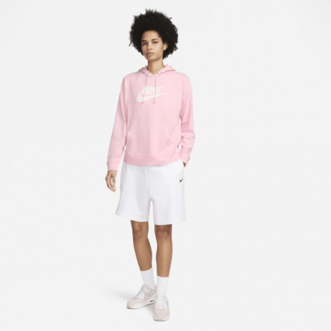 Толстовка жіноча Nike W NSW GYM VNTG GFX EASY PO HD рожева DM6388-690