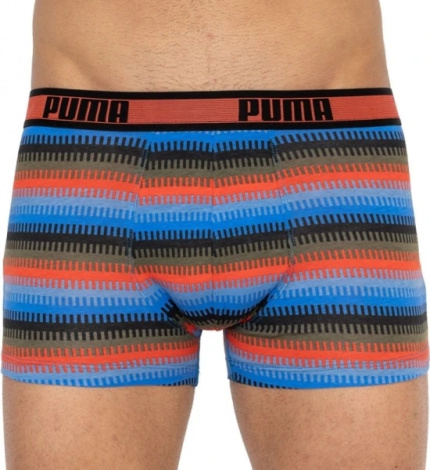Трусы-боксеры Puma Worldhood Stripe Trunk 2P Черный, Красный, Синий Мужской M